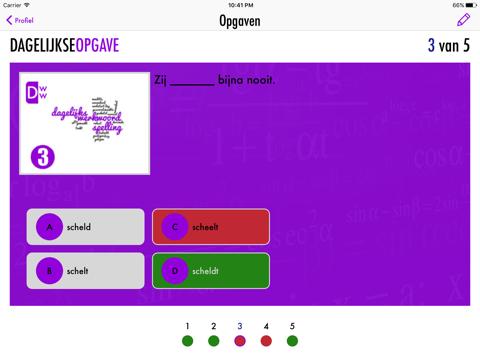 Dagelijks Werkwoordspelling screenshot 4