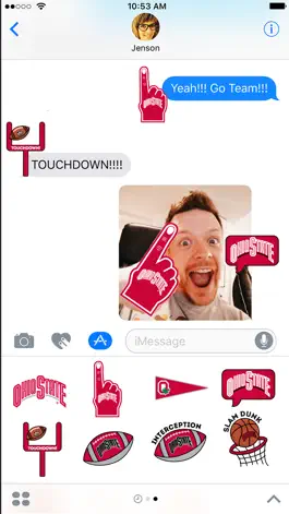 Game screenshot Ohio State Buckeyes Stickers for iMessage mod apk