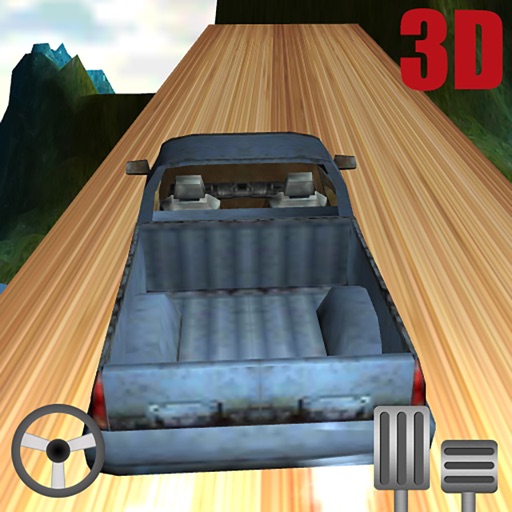 Hill Car Drive Excited 3D Icon