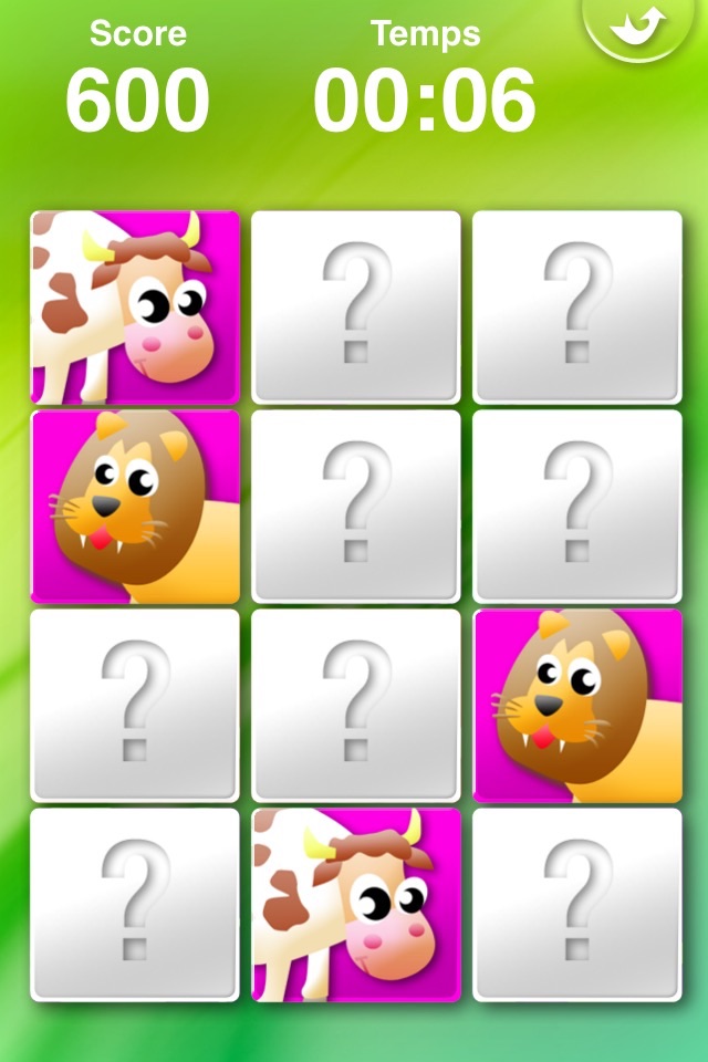 Animals' Matching for Kids - Memory Game screenshot 4