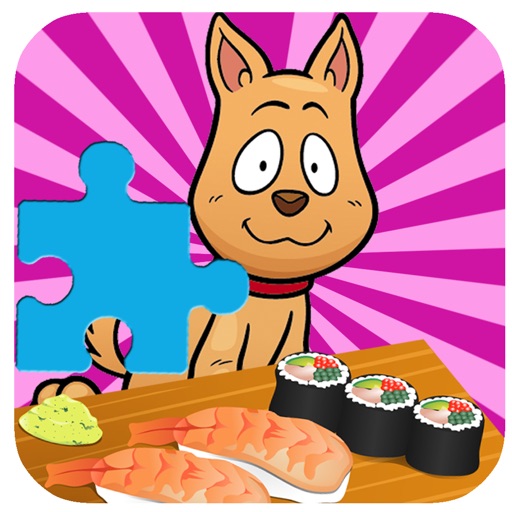 My Cafe Patrol Sushi Jigsaw Puzzle Game For Kids iOS App