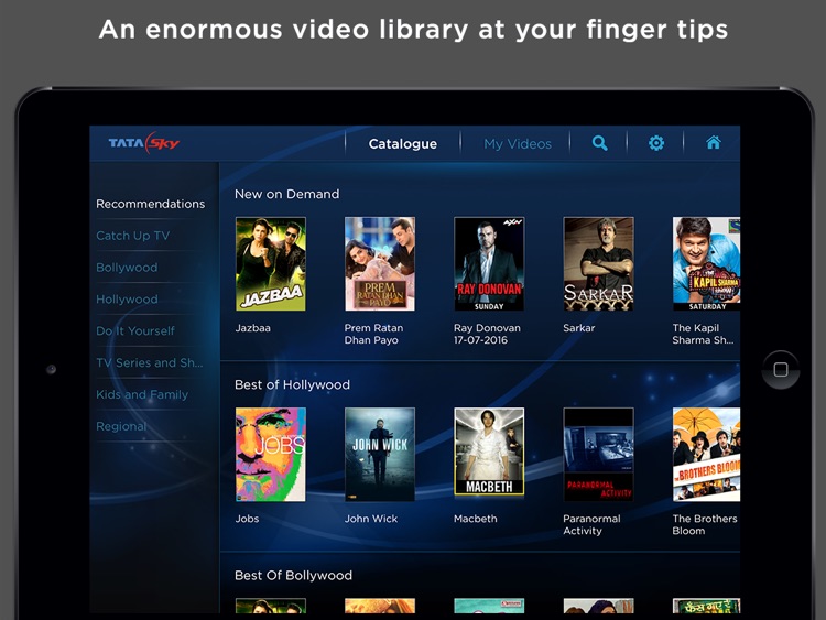 Tata Sky Mobile – for iPad