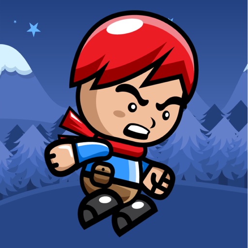 Red Haired Boy Winter Run iOS App