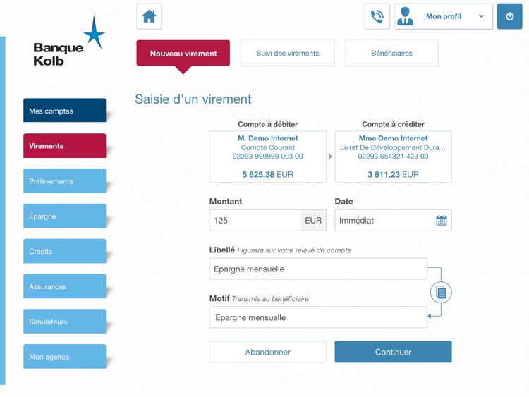 Banque Kolb pour iPad screenshot-3
