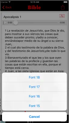 Captura 5 La Biblia de las Americas (Audio) iphone