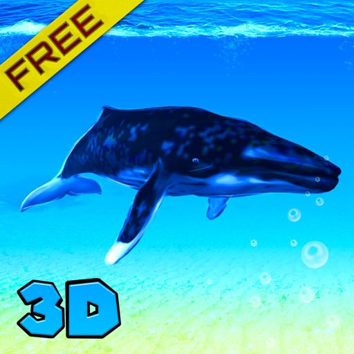 Ocean Whale Simulator 3D Free Icon
