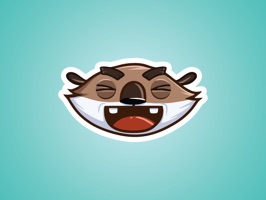 Express yourself with the help of this charming Otter