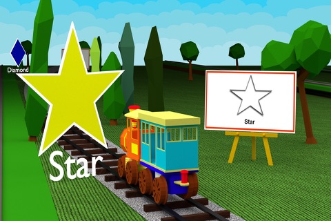 Preschool Shapes Learning Game - 3D Train For Kids screenshot 2