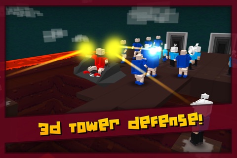 Block Defender: The Pixel Defense 3D & HD screenshot 2