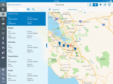 SAP Hybris Cloud for Customer for iPad screenshot 2