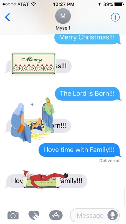 Christmas Stickers for iMessage Chat