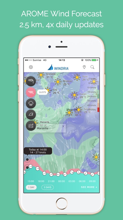 Windria - France (AROME high-res marine forecasts)