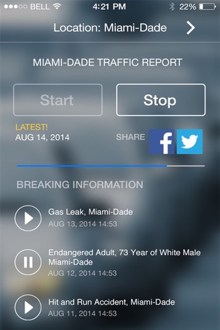 Audio Traffic Miami-Dade screenshot 2