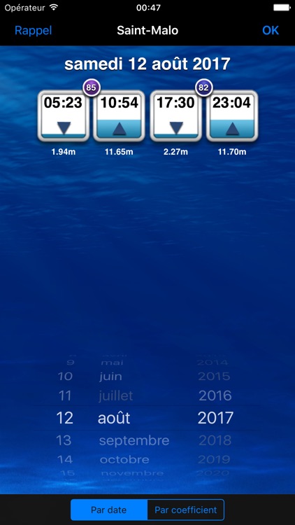 iMarées 2017 - Annuaire des marées en France
