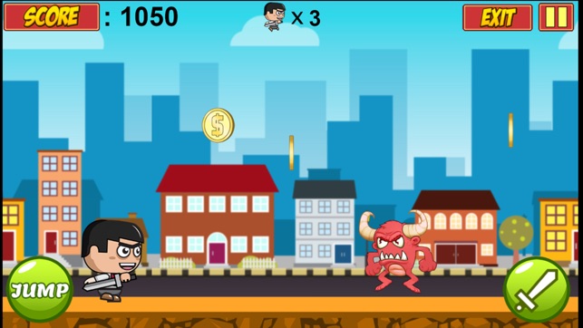 Mini Warrior vs Monsters - Run, Jump & Attack Game(圖3)-速報App