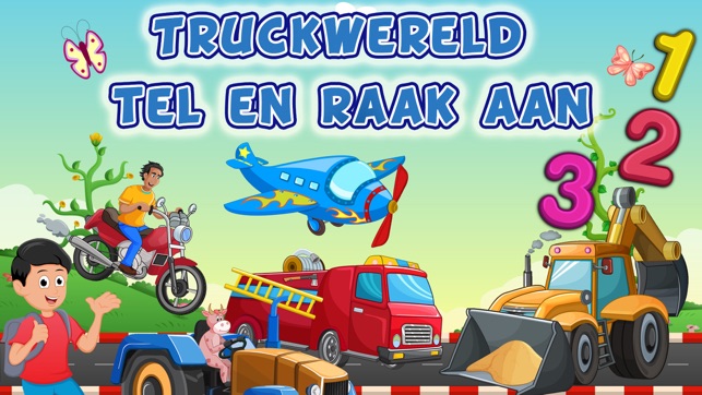 Truckwereld, tel en raak aan- Taalspelletje voor kinderen(圖1)-速報App