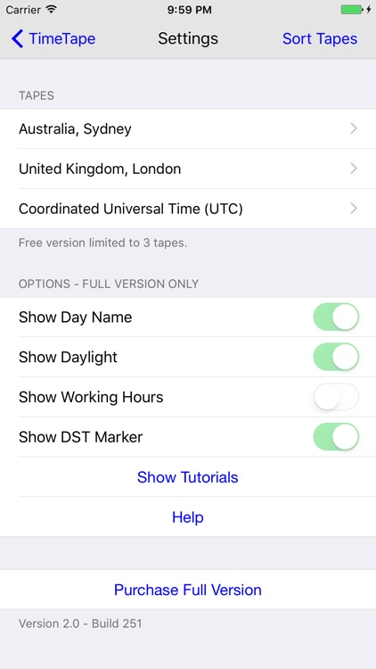 TimeTape - Visual Time Zone Converter