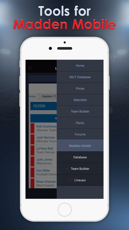 Database for Madden NFL 17 Ultimate Team - Muthead screenshot-3