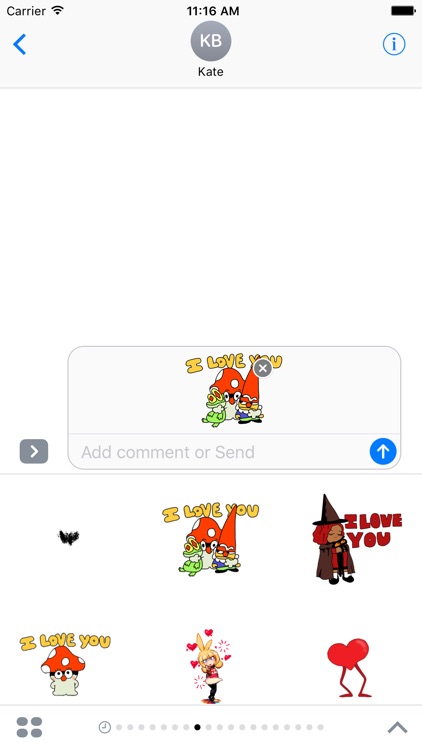 Animated Love GIF Stickers for iMessage