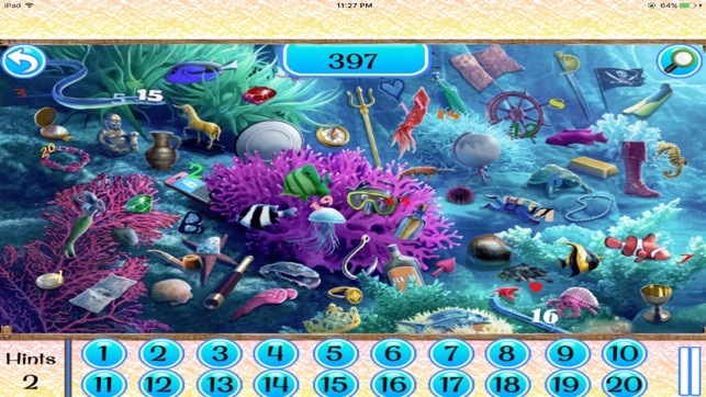 Free Hidden Object Games:Seaside Hidden Numbers(圖1)-速報App