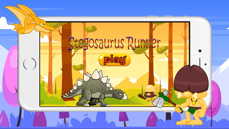 Games stegosaurus runner in park for kids