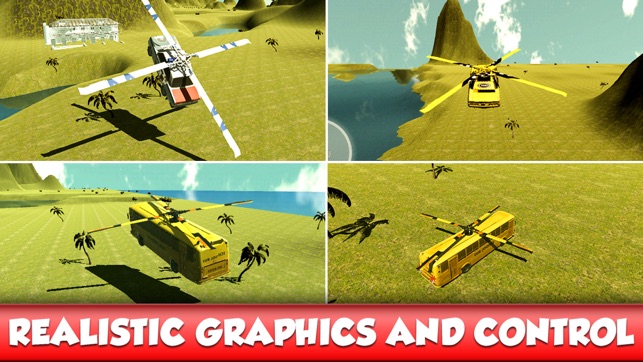 Flying School Bus Simulator: Extreme Flight Pilot(圖5)-速報App