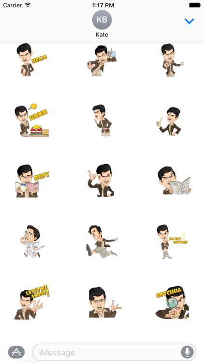 Mr Detective Stickers Pack for iMessage