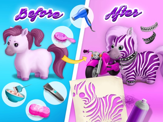 Pony Sisters Hair Salon 2 - Pet Horse Makeover Fun для iPad