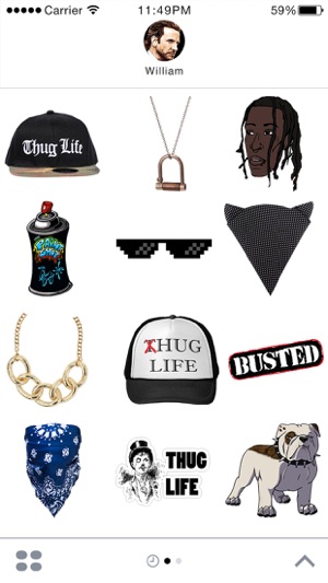 ThugLife Stickers for iMessage(圖5)-速報App