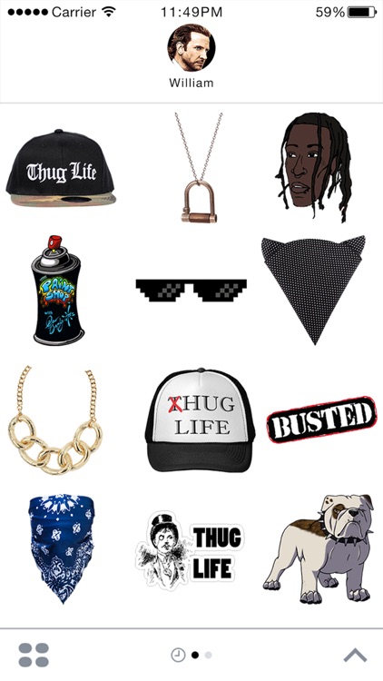 ThugLife Stickers for iMessage screenshot-4