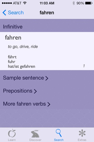 VerbenTanz® — German verb learning tool screenshot 3