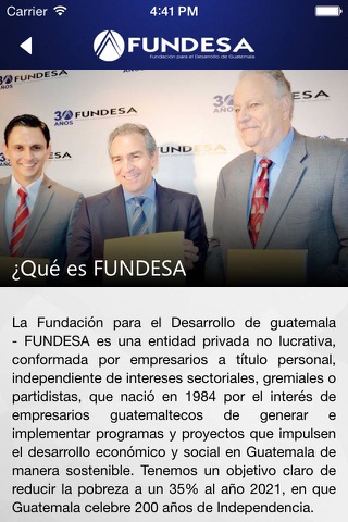 FUNDESA screenshot 2