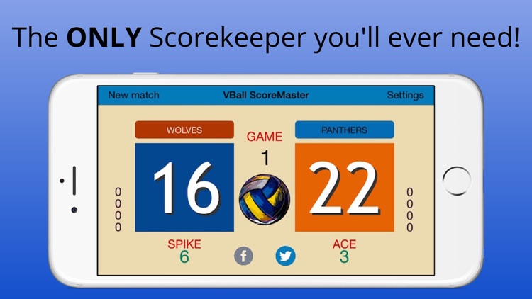 VBall ScoreMaster - The Best Volleyball Scoreboard screenshot-0