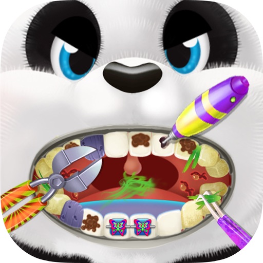 Panda Dentist - Crazy doctor x games for kids Icon