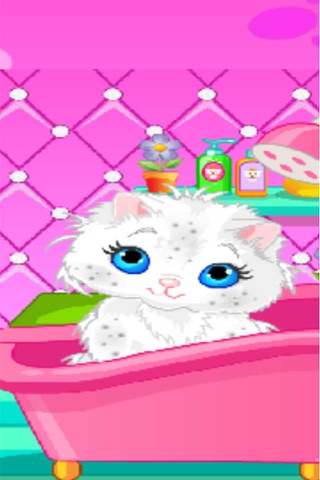 amour Kitten prendre un bain:Prenez soin de bébés screenshot 3
