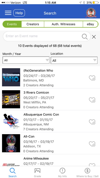 Comic Book Grader and Convention Finder screenshot-3