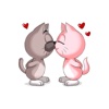 Romeo in Love - Couple Cats stickers for iMessage