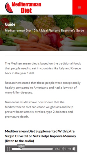 Mediterranean Diet Plan: Low carb diet(圖2)-速報App