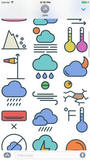 Weather Stickers - Cool Down or Heat Up Messages(圖4)-速報App