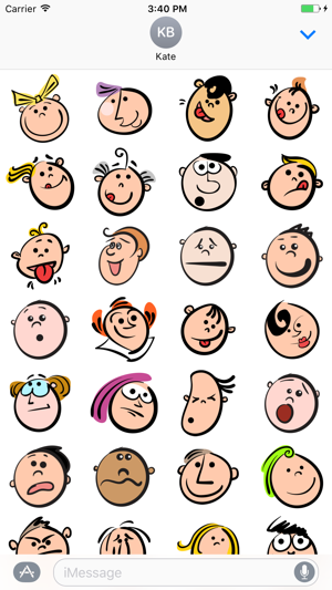 Faces Smile Doodle - Fx Sticker(圖2)-速報App