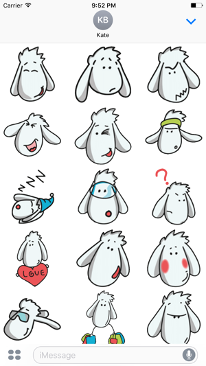 Funny Sheep GIF stickers for iMessage(圖2)-速報App