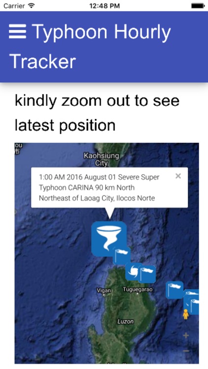 Hourly Typhoon Tracker