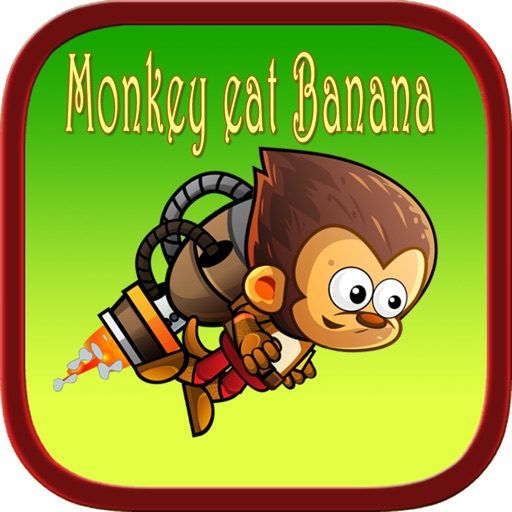 King kong eat banana jungle run games for kids iOS App