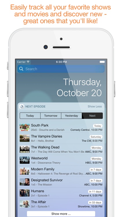 Next Episode - Track TV Shows and Movies You Watch