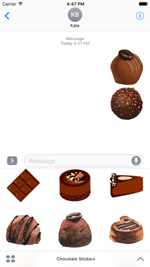 Chocolate Stickers For iMessage