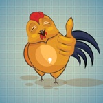 Sticker Me Funny Chicken