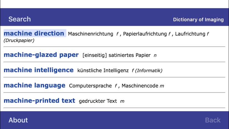 Dictionary of Imaging German <-> English screenshot-4