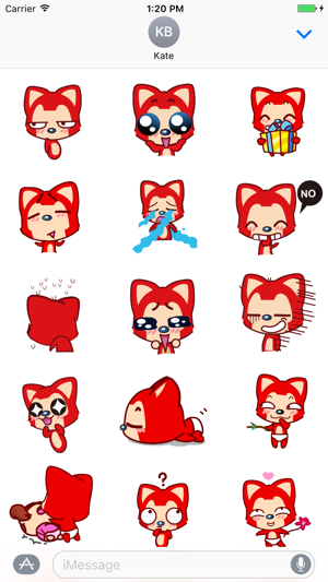 Red Fox Stickers Pack(圖3)-速報App