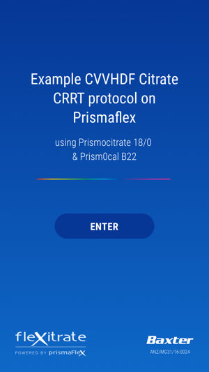 Prismaflex Citrate Protocol