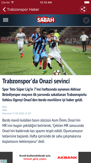 Spor Haber - Trabzonspor ile ilgili haberler(圖3)-速報App